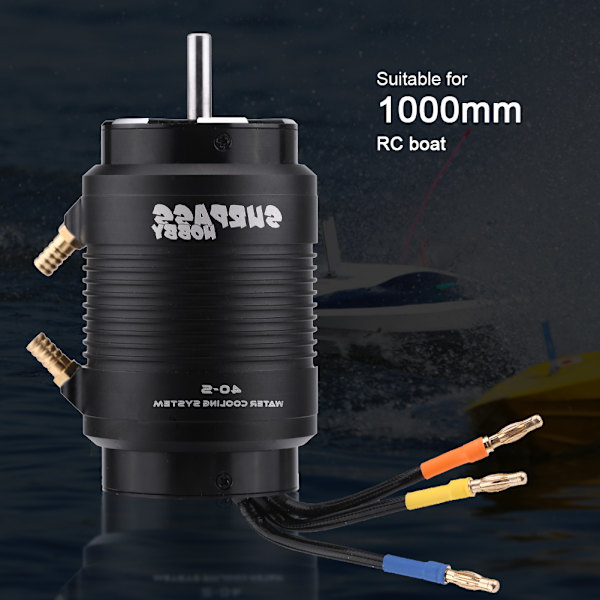 Vattentät 4-polig 4074 2000KV Motor 40 S Vattenkylningsjacka för 1000 mm RC-båt