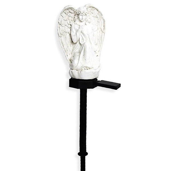 Solcelle-Englelys til Have, Balkon og Have - Vandafvisende LED-Englelampe til Kirkegård - Mindegaver