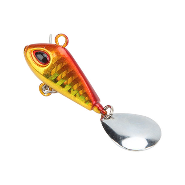 20g Fiske VIB Metall Mini Lures Kunstig Hard Fake Bait Nattlys VIB Skje Fiskeutstyr Golden