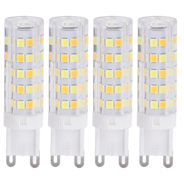 10 stk. G9 220V LED-pære, dæmpbar keramisk LED-pære, erstatter halogenpære til lysekrone G9 7W 64LED