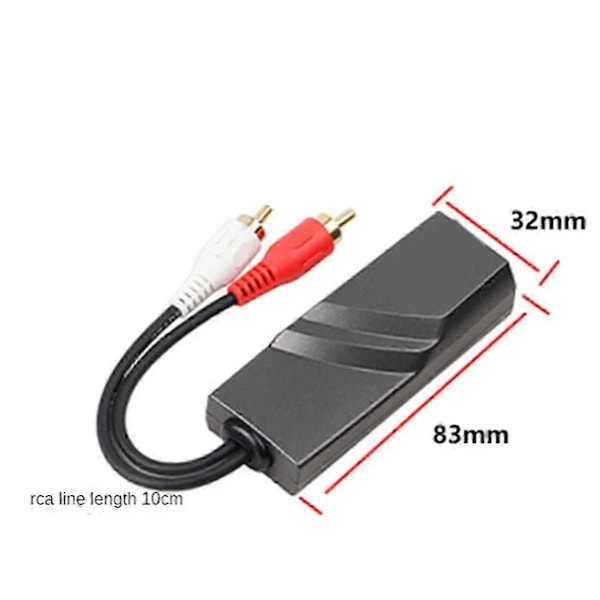 1 Par RCA Audio Nettverkskabel Forlenger Tvunnet Par Sender RCA Grensesnitt 2-veis Audio Forlenger