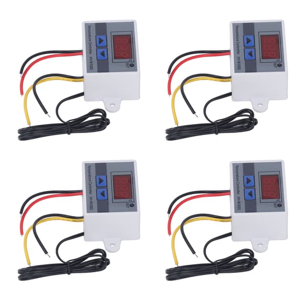 4 stk. Temperaturkontroller Digitalt Display Temp Regulator ‑50℃ til 110℃ 110‑220V 1500W