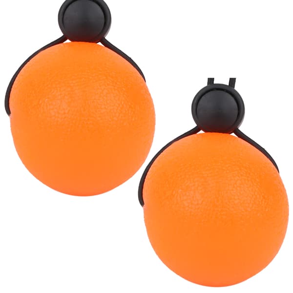 2 st Silikon Handgrepp Bollar för att Reducera Tryck Handledsövning Massage Återhämtningsverktyg Orange 20 Grader