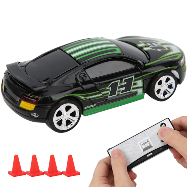 Mini RC-auto Can Box -virtalähde, nelitieohjaus, APP-kaksoistila, lapsen lelu, malli (musta)
