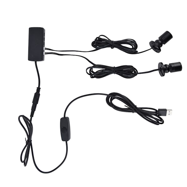 Displayskaplys USB-drevet Dimbar, rund liten LED-skaplampe for garderobeutstillingshall1 for 8