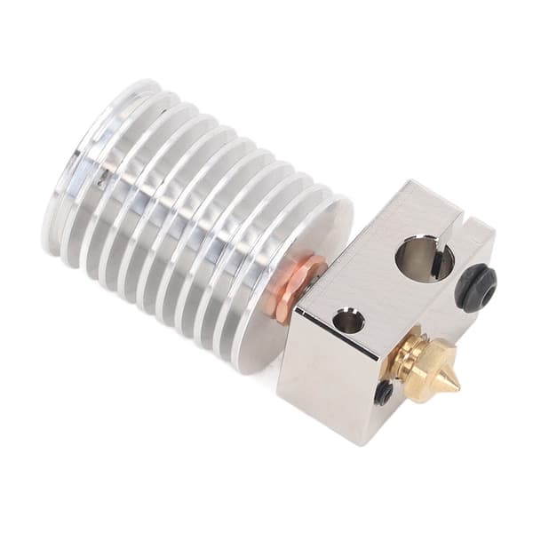 3D Printer Hotend Opgraderingssæt med 0,4 mm Messingdyse Varmeblok Bimetalrør Silikonecover