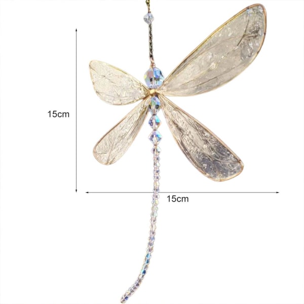 Dragonfly Crystal Suncatcher Hängande Crystal Suncatcher för trädgårdsbröllopsbildekor
