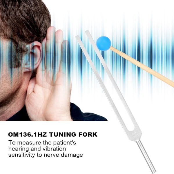 OM136.1HZ Stämgaffel i aluminiumlegering Trähammare Set