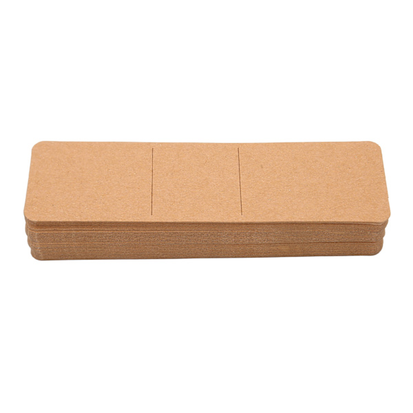 50 stk. Kraft bogmærkelommer DIY håndværk 5,9x1,8 tommer bogmærkerholder pennehylster til visning af smykker hækling brun