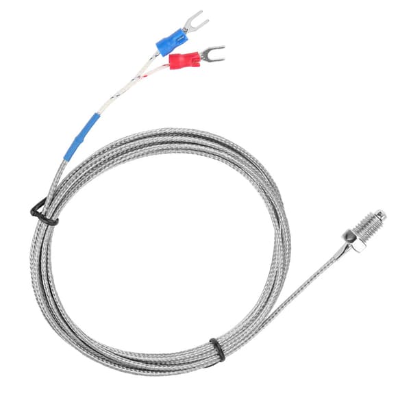 M8 Skruegevind Type K Termoelement Temperatur Sensor Ledning 0-400℃ (2 m)