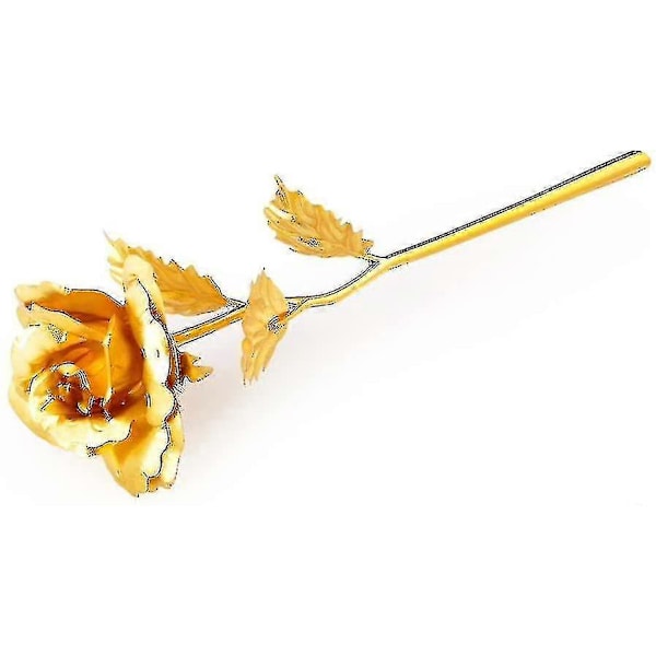 24k Gyllene Ros med Presentförpackning - Perfekt Födelsedags- eller Morsdagspresent