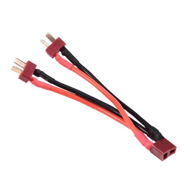 T-plugg Lipo RC batteripakke Parallell adapterkontakt 1 hunn til 2 hann 14AWG kabel