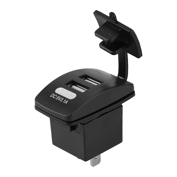 Vanntett dobbel USB-laderuttak 3.1A for bil, båt, mobil