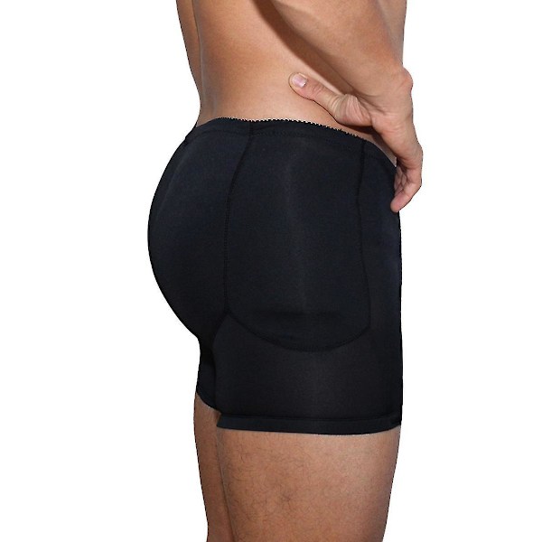 Forbedret herreunderbukse med polstring for rumpe og hofter 4XL svart