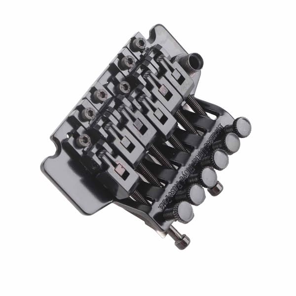 Tremolo Bridge System Dubbel Gungande Fjäderstabilisator Enhet för Elgitarr Svart