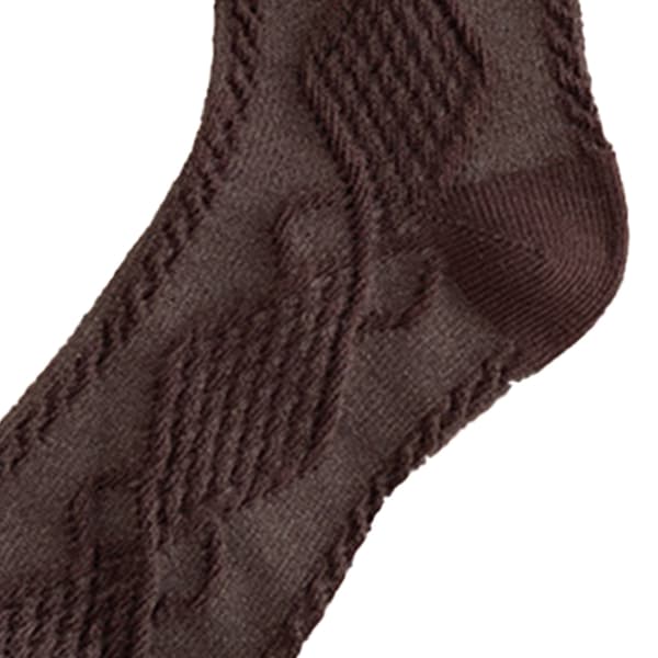 Børne Crew Sokker til Piger Bomuld Komfortable Varme Retro Preppy Mid-Calf Crew Sokker til Vinter Efterår Kaffe M