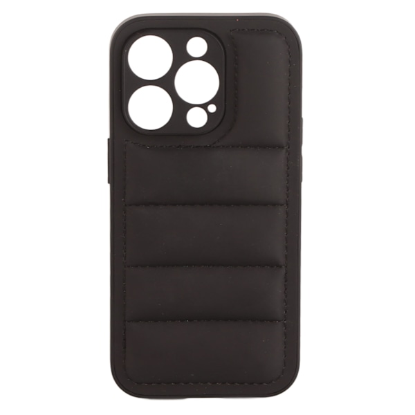 Telefonetui Sort Dunjakker Designet Imiteret Læder Blød Telefon Beskyttende Cover til IPhone til Iphone14pro