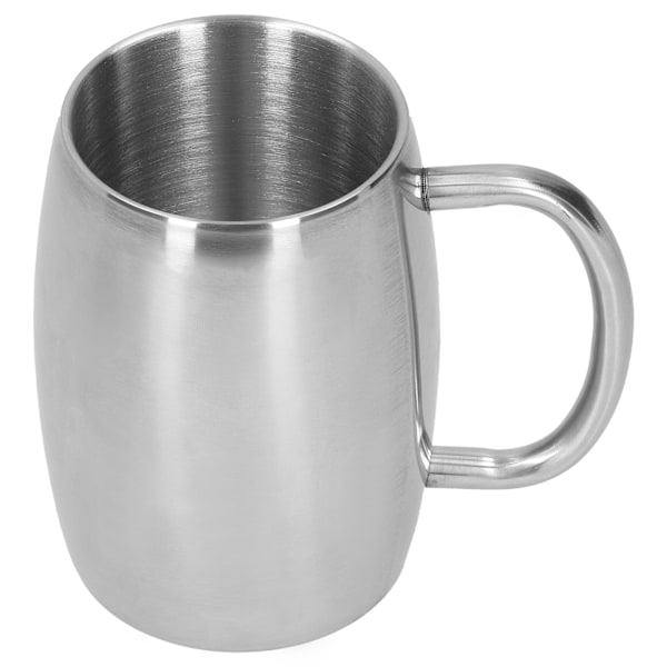 400 ml rostfritt stål ölmugg med handtag kaffemuggar mjölktekopp present dryckesvaror för kontor