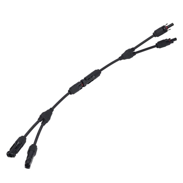 Y-gren Parallelladapter Messing PPO 3-veis Solcellepluggkontakt 2 til 1 Batteripanelkontakter 1000V