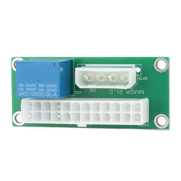 Flere strømforsyningsadapter ATX strømsynkronisering 24Pin Dual Power Startup Board til strømforsyning grafikkort IDE-interface