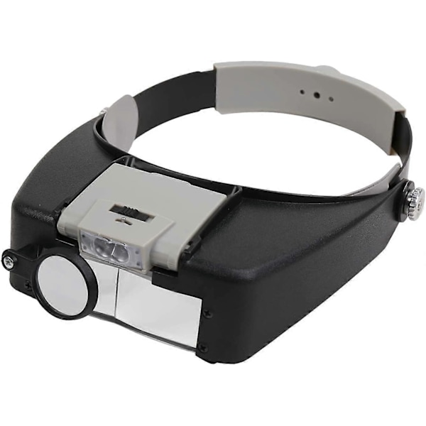 Pannbandslupp LED Pannlampa Juvelerarelupp 1.5X 3 X 8.5X 10x