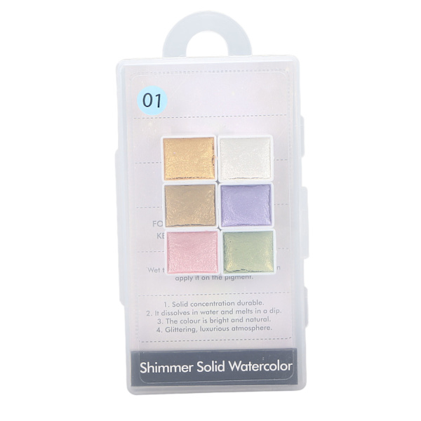 Set Hem Nagelsalong Pärlemorskimrande Glitter Akvarellpigment för nail art DIY