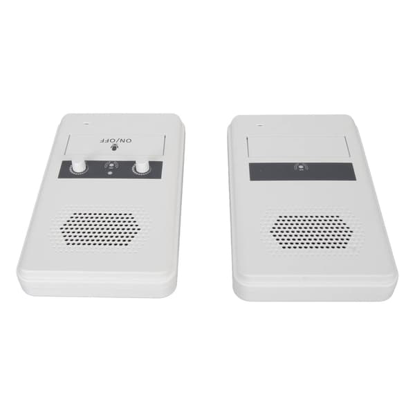 Toveis skrankeintercom Premium høyttaler sensitiv mikrofon 3W strøm vindusintercomsystem for bank US-plugg 100-240V hvit