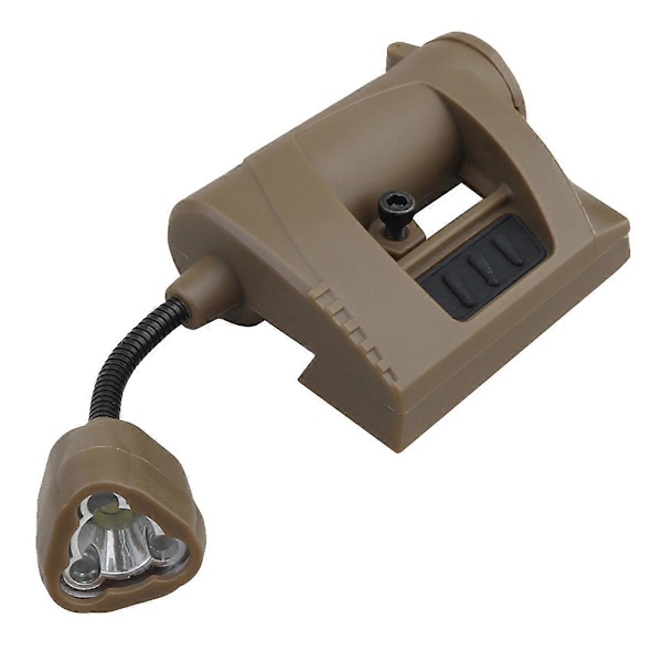 Hjälmlampa för MPLS CHARGE Ficklampa 3 Lägen Pannlampa, Lera Färg