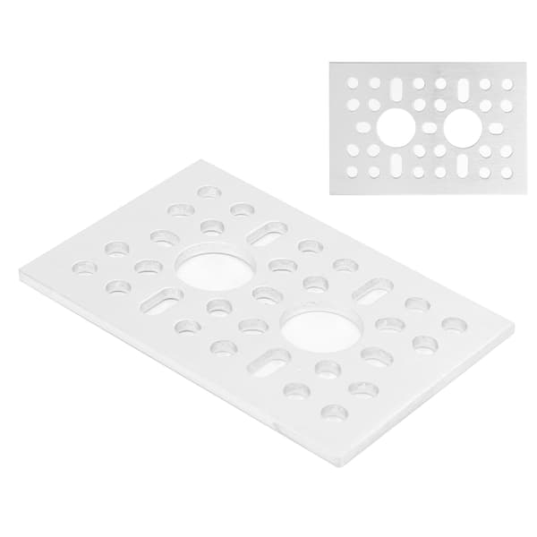 2 st Aluminium Grid Plate Vägg Mesh Panel Display Industriell Kontrollkomponent 3123‑0048‑0072