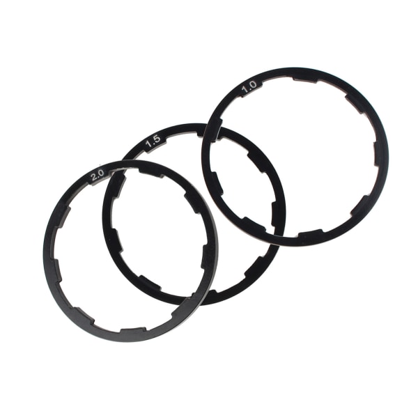 3 stk 1 mm+1,5 mm+2 mm Cykelsvinghjulsnavafstandsholder Cykelbundbeslag Akselskivepakning