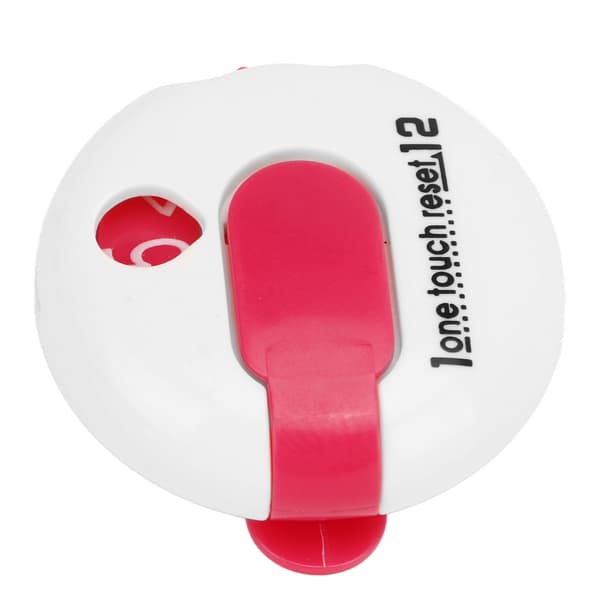 Golf Score Counter Cap Clip Handske Clip One Button Zeroing Golf Tilbehør Konkurrence Counter Hvid og Pink
