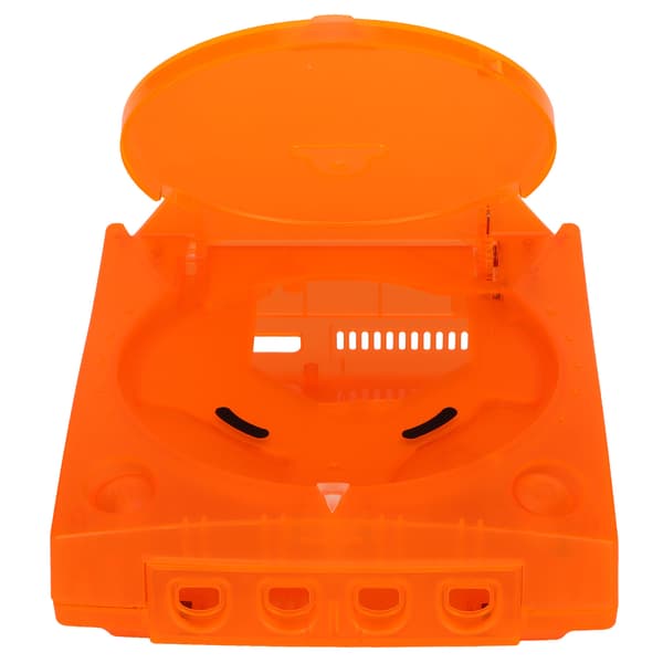 Hus Shell Orange Plast Gennemsigtig Erstatningsbeskyttelsesskal til SEGA Dreamcast DC