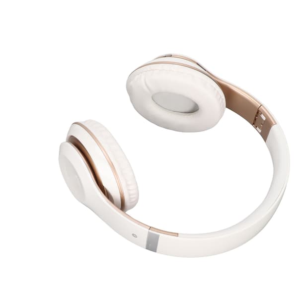 S6 HIFI Stereo Headset Bluetooth Headset Foldbart Musik Headset med Mikrofon til Mobiltelefon Tablet Hvid