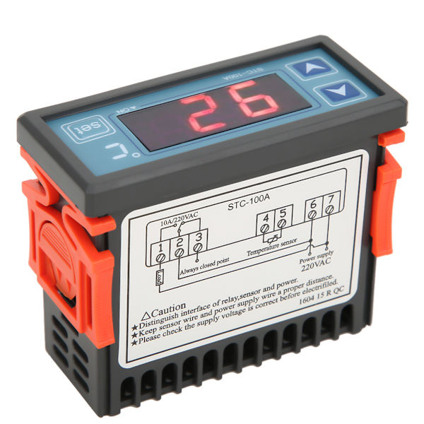 STC 100A -50℃-99℃ Temperaturkontrollstøtte for kjøleoppvarming
