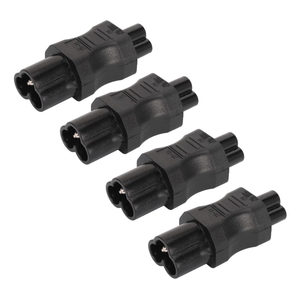 4st IEC320 C6 till IEC320 C5 power IEC320 C6 till C5 power Adapter Kontaktomvandlare för bärbar dator