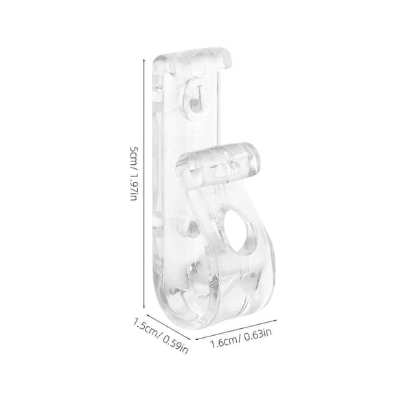 8 Pieces Roller Blind Safety Clips Bead Chains Roller Blind Fastening Hooks Roller Clips (Screws Included)