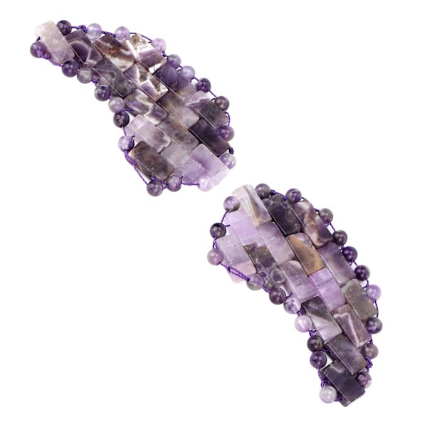 Ametist kylande ögonmask Professionell stress trötthet lindring Jadestone terapi ögonlapp för mörka ringar