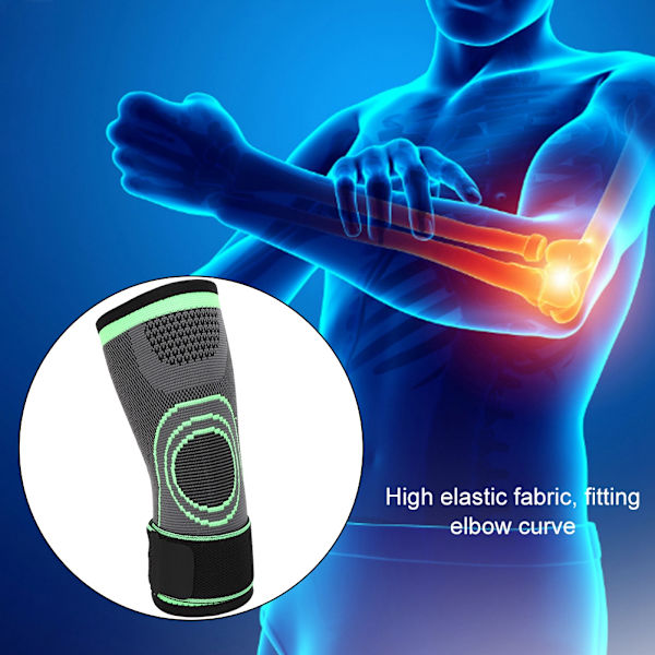 Utomhus Sport Fitness Basketboll Arm Guard Elasticitet Stickning Kompression Armbågsstöd Skyddande UtrustningM
