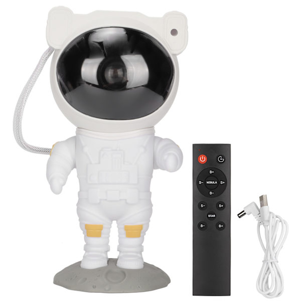 Astronaut Star Projector Light 8 projektionseffekter 360 graders fri justering Stjerneprojektionslampe med fjernbetjening