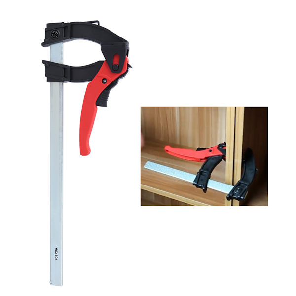 Snabbspännare med spärr F-klämma träbearbetning fixering bar klämmor klämmor DIY snickeri handverktyg