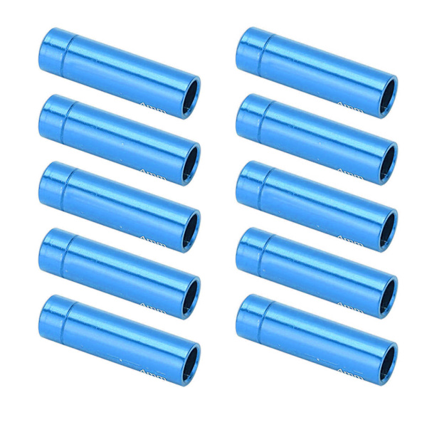 10 stk. Cykelskiftekabelendekapper Aluminiumslegering 4mm Skiftekabelendekapper til Road Mountain BikeBlue