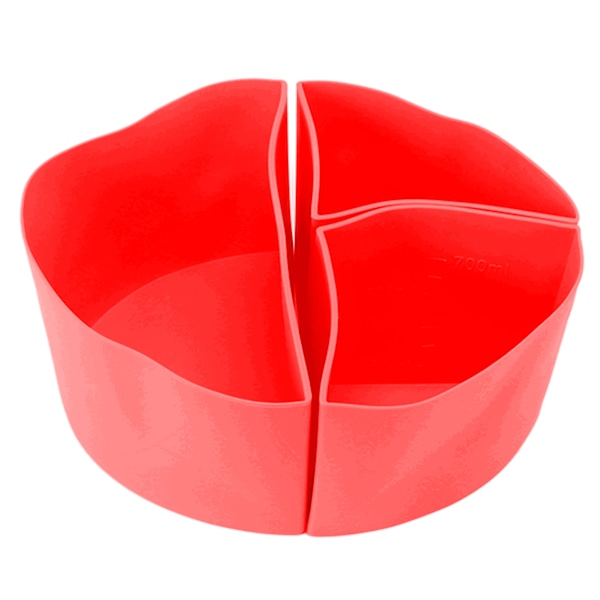3 i 1 Slow Cooker Liner 6QT Silikon Gryte Divider Enkelt å Rengjøre Slow Cooker Tilbehør Koke Liner for Hjem Restaurant Rød