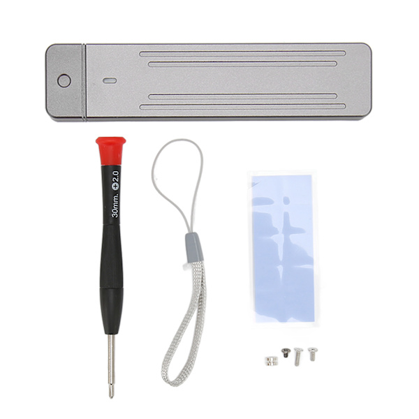 M.2 NVME HDD-hölje USB 3.1 Gen2 Magnetiskt gränssnitt 10 Gbps Plug and Play Externt SSD-hölje för 2242 2260 2280 SSD Magnetisk A-port för RTL9210B