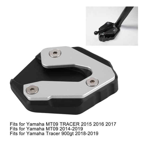 Förlängningsplatta för sidostöd, halkfri, passar Yamaha MT09 TRACER 900gt
