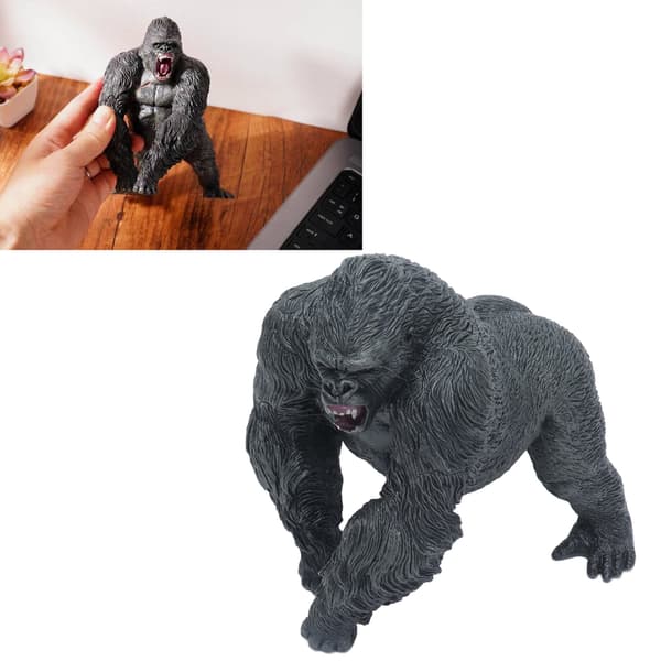 Realistisk chimpanse statue plastik dyre action figur håndmalet legetøjs statue model