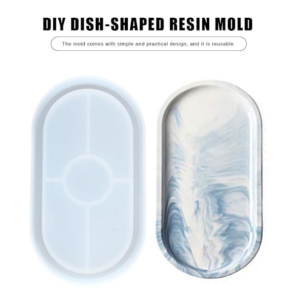 DIY Ashtray Resin Mold Craft Jewelry Making Tools Jewelry Plate Dish Casting Mold