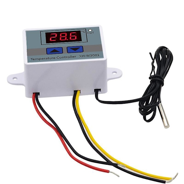 220 Digital LED Temperaturkontrollmodul, XH-W3001 Termostatbrytare med Vattentät Sond,