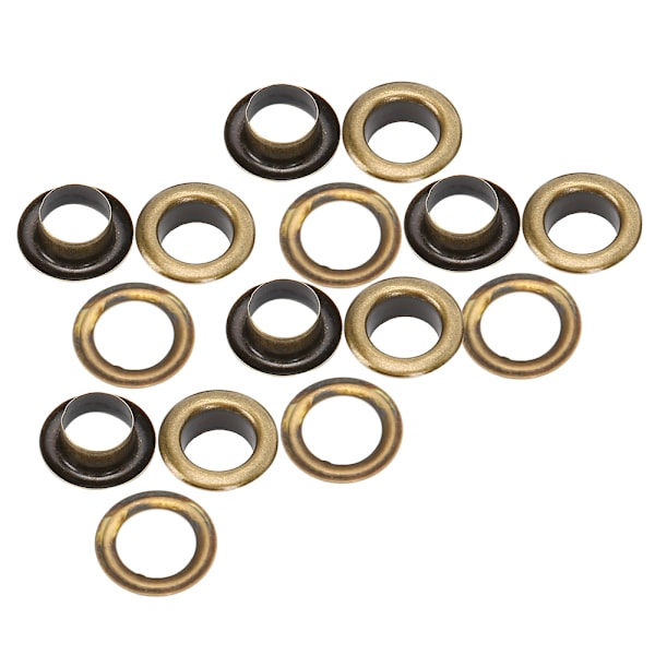 100 st 8 mm ihåliga nitar brons sko hål nit handgjord läder genom öljett för skor