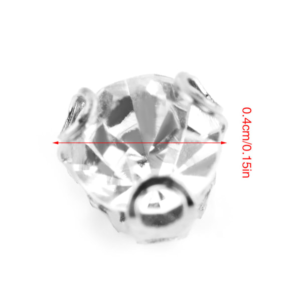 anti-scratch Clear sömnad på strass för DIY-kläder - Single Claw Design