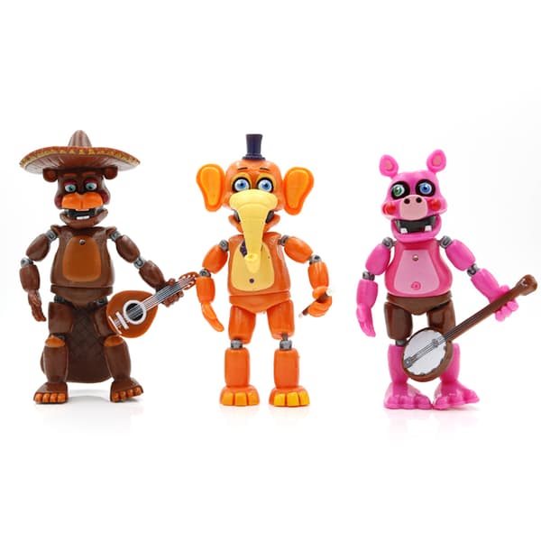6 st heta spel actionfigurer leksaker dockor julklappar tårtdekoration present till spelfans